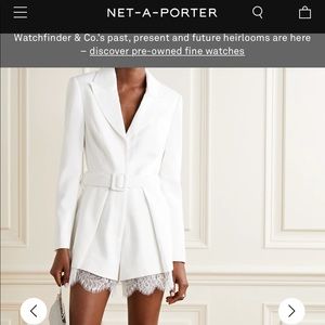 Self portrait white playsuit/ romper NWT. Size 6. Perfect for bride.